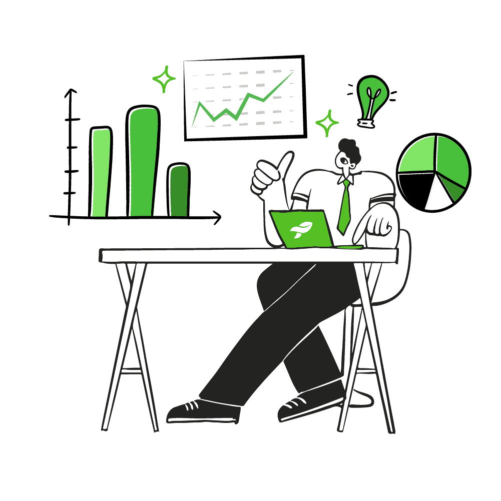 Illustration of enterprise SEO at scale across thousands of URLs